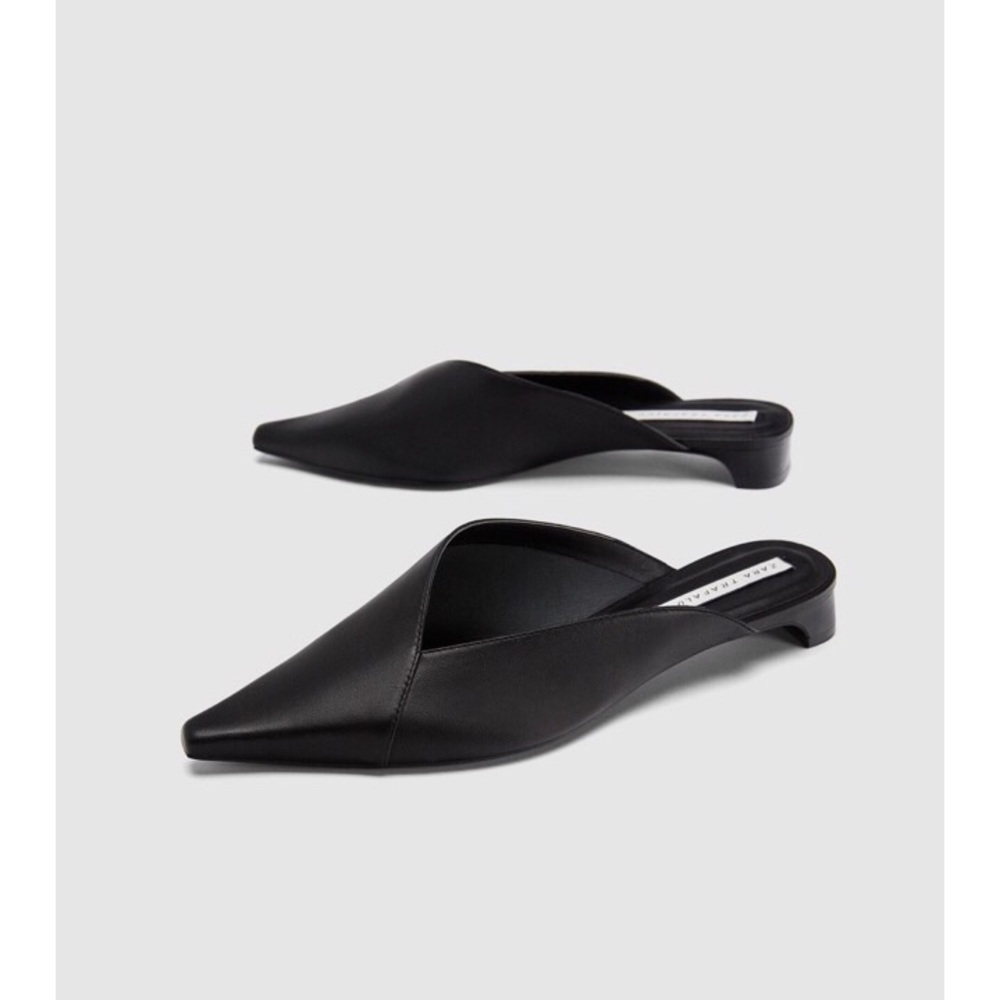 Zara Leather Mules!